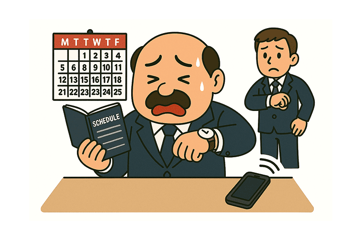 予定の管理でパニック！！