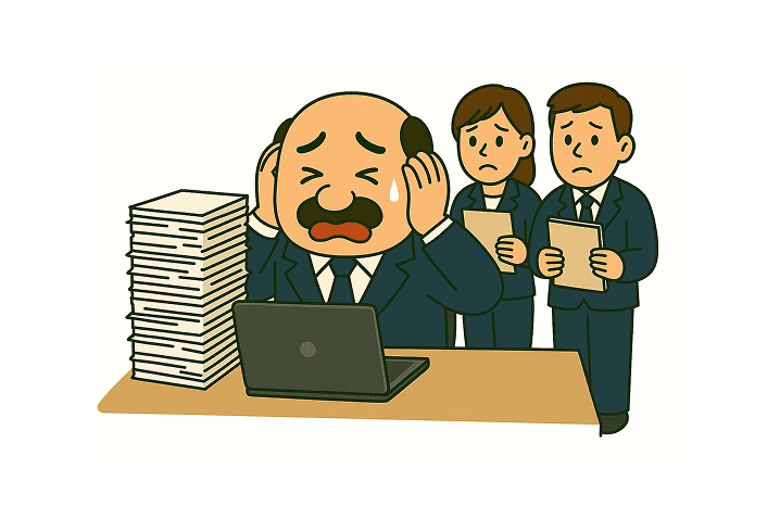 資料の承認作業で1日が終わる